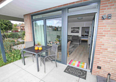 Ferienwohnung Kleve Galleien Terrasse